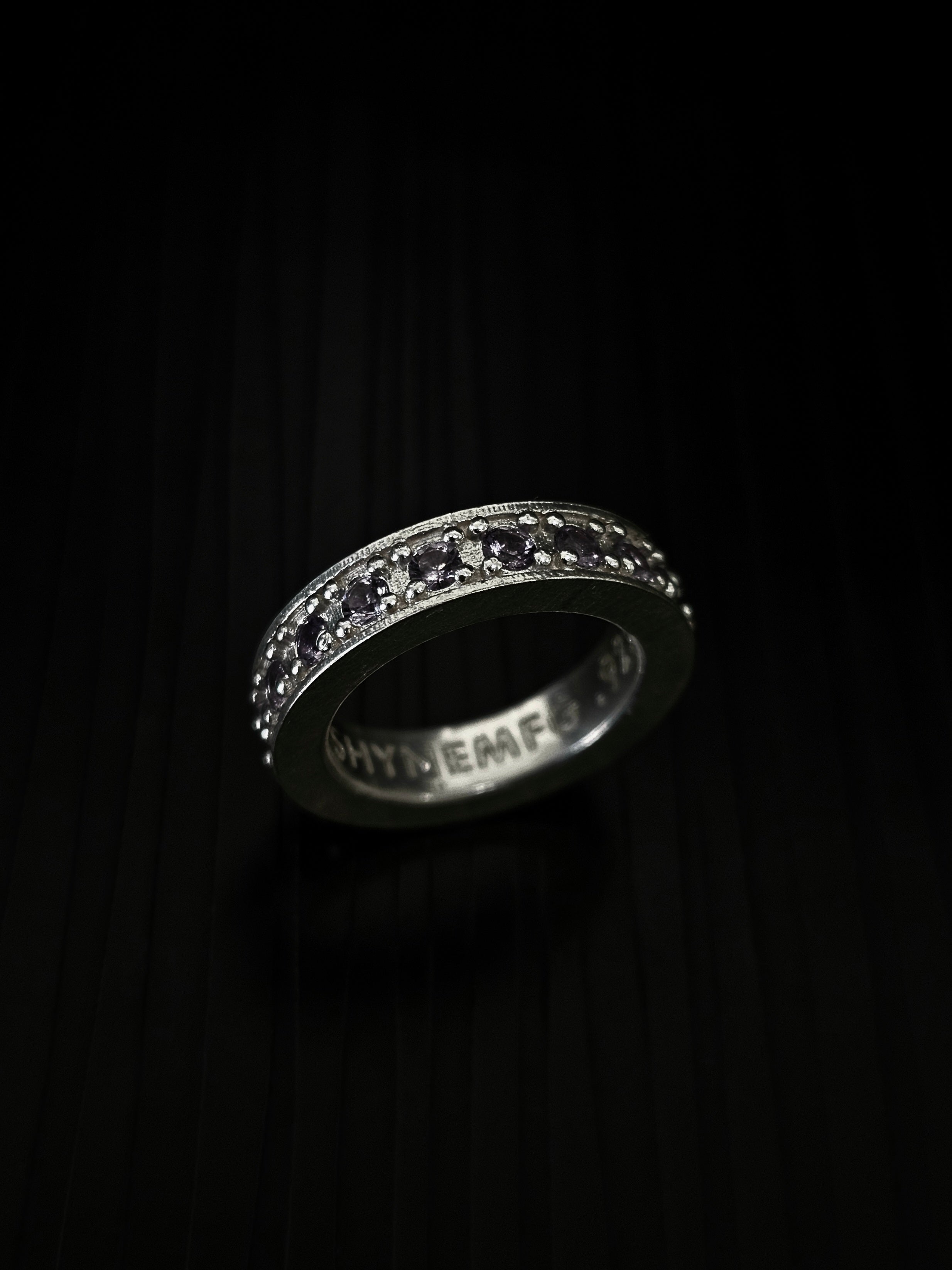 Purple Rain // .925 Silver Amethyst Eternity Ring