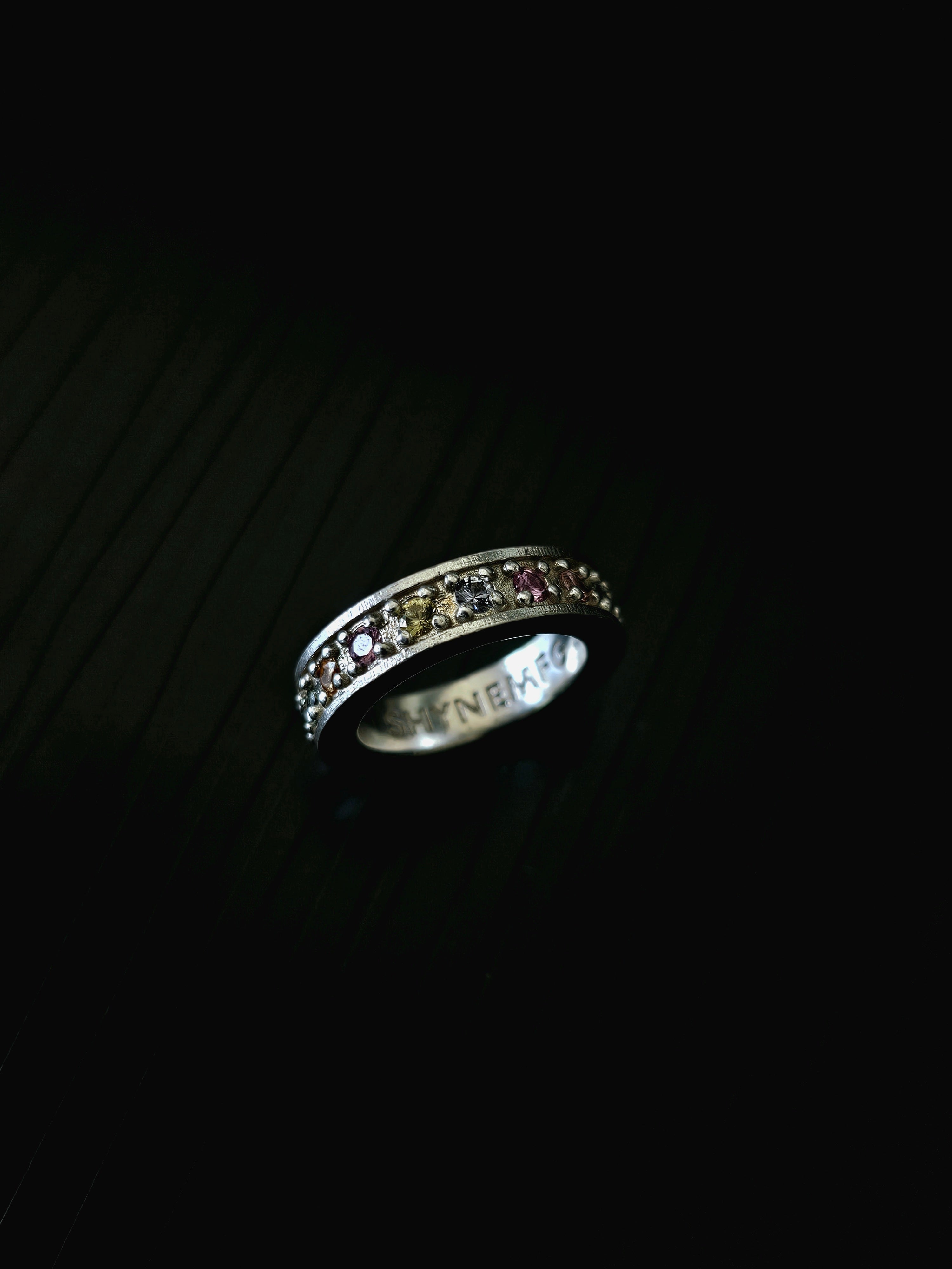 Hue Phase // .925 Silver Sapphire Eternity Band