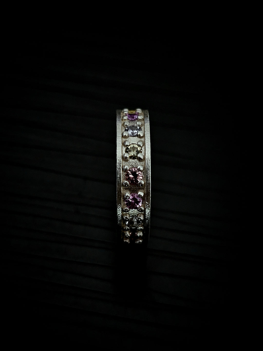 Hue Phase // .925 Silver Sapphire Eternity Band