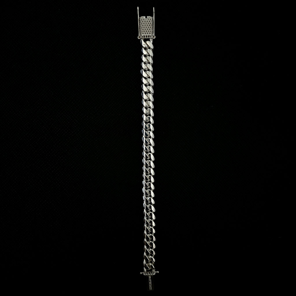 9MM Cuban Link Bracelet In .950 Silver