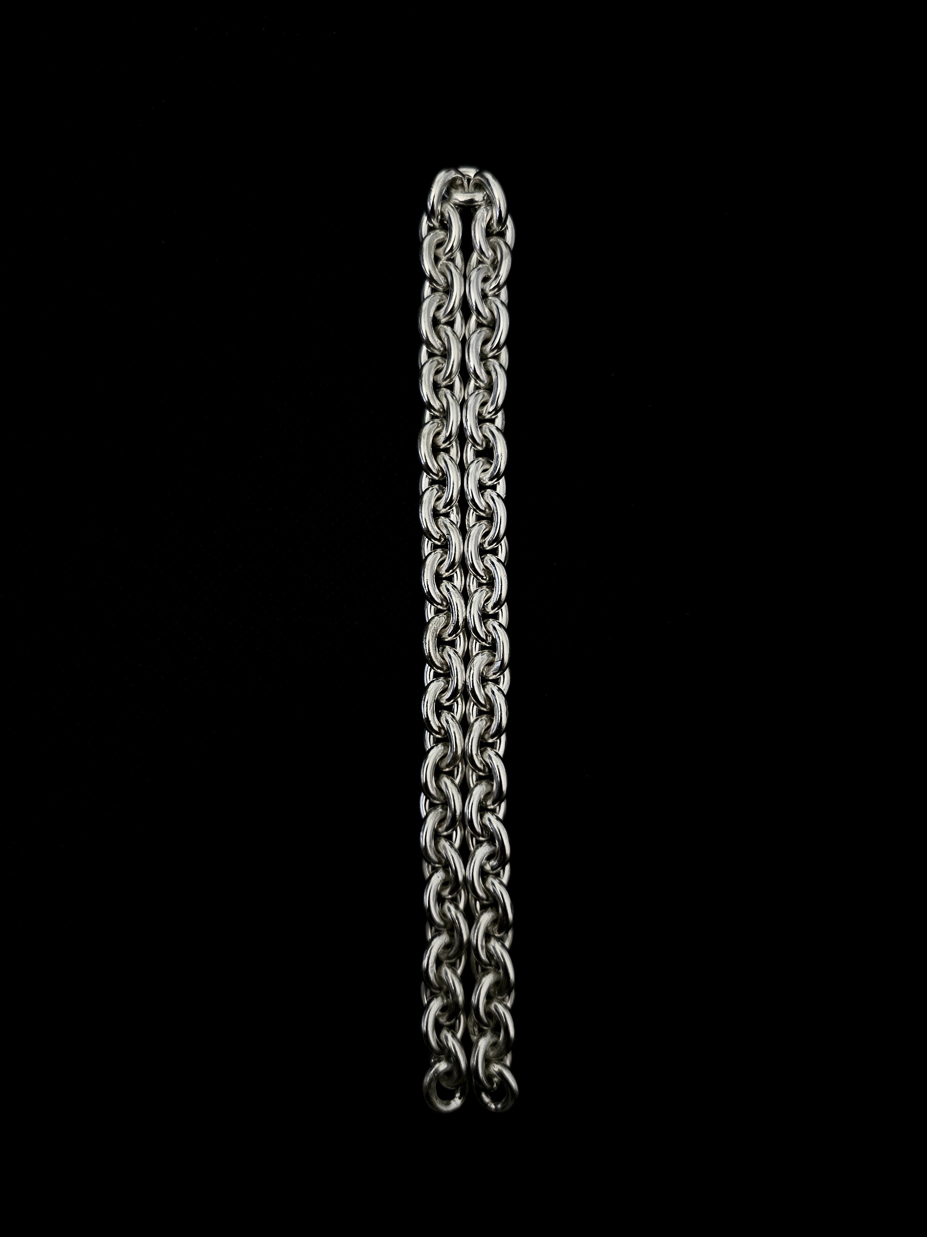 10mm Cuban Link Chain In .950 Silver