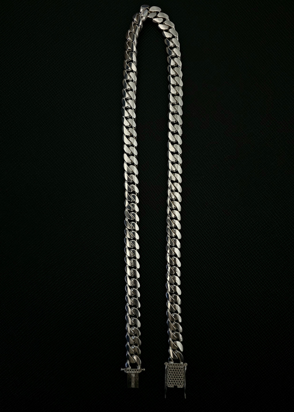 10mm Cuban Link Chain In .950 Silver