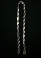 10mm Cuban Link Chain In .950 Silver