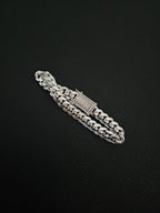 9MM Cuban Link Bracelet In .950 Silver